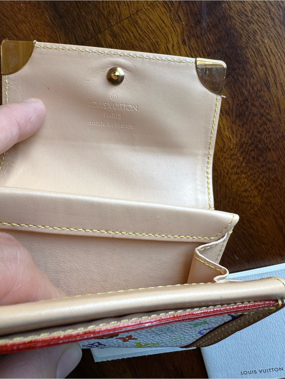 Louis Vuitton Multicolor Monogram Small Wallet — White with Multicolor Print - Picture 3 of 4